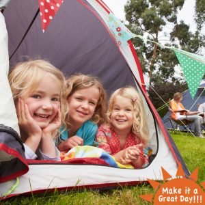 Camping weekend with Make It a Great Day Bags!